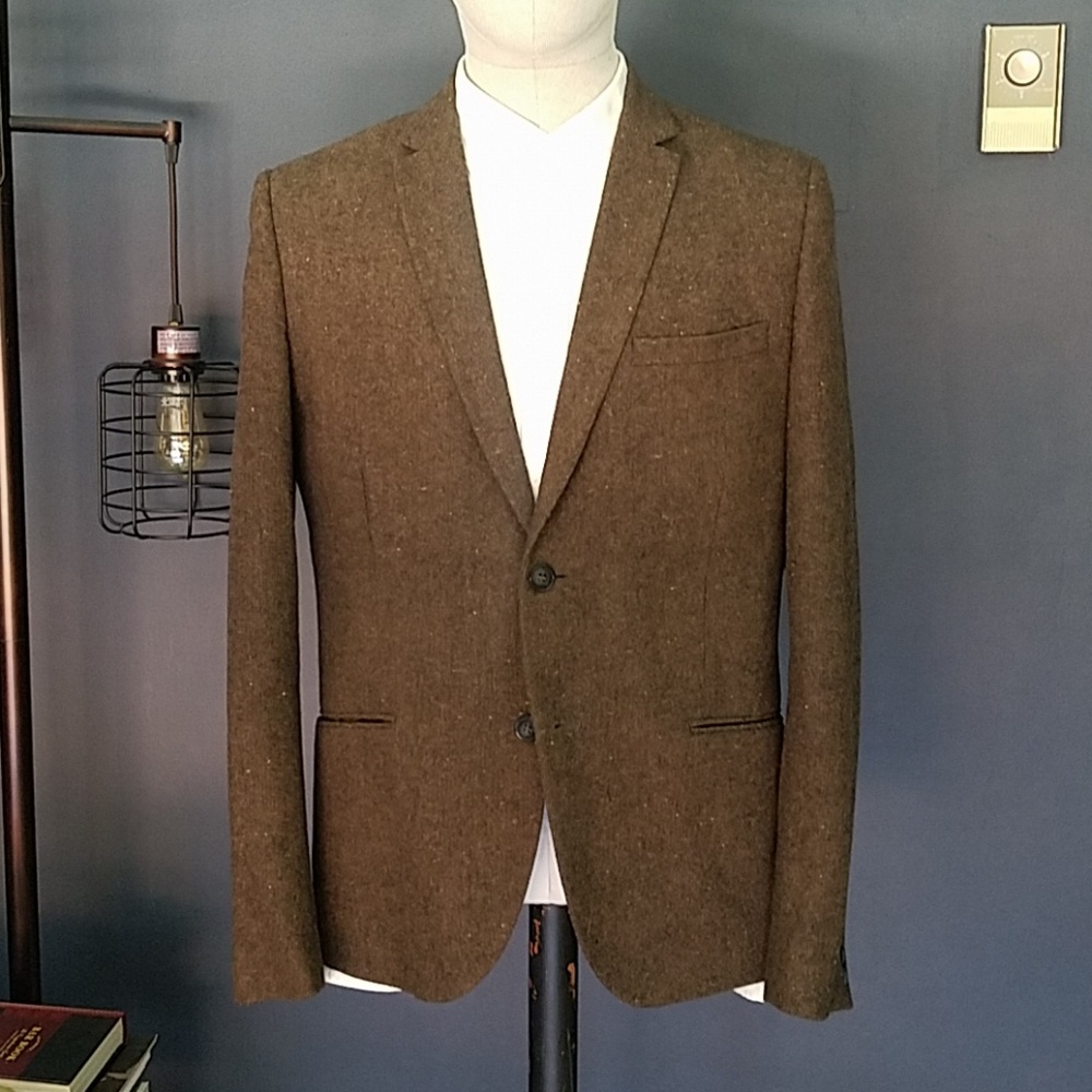 H&M Blazer in dark brown wool